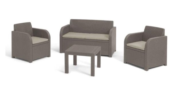 GEORGIA SOFA SET CAPPUCCINO